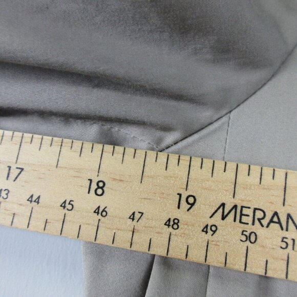 Club Monaco Women's Blazer 2 Gray One Button Cotton Blend Office Suit Career 444 - Picture 9 of 11